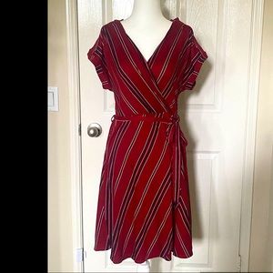 MONTEAU LOS ANGELES STRIPED DRESS Size Large